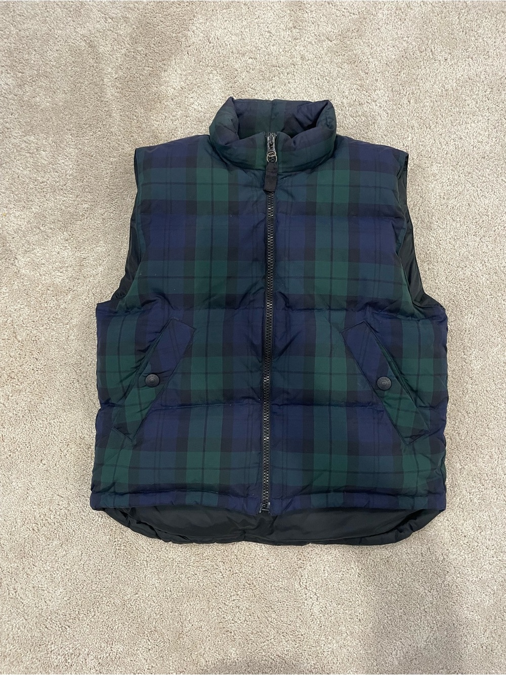 Vintage Eddie Bauer Women’s puffer tartan plaid Plaid Puffer Down Fill Vest